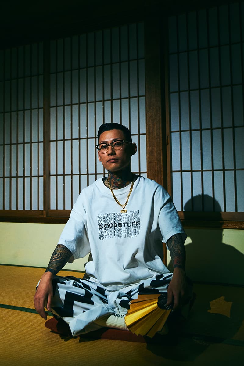Goodhood FLAGSTUFF Kosuke Kawamura Goodstuff Capsule collection japanese artist launch party live collage event retailer uk british graphic tee sweats accessories tokyo limited edition collaboration january 2020 15 8