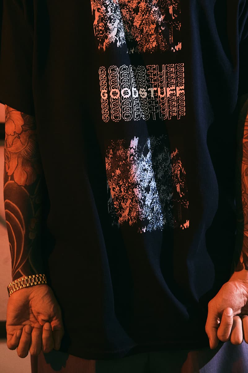 Goodhood FLAGSTUFF Kosuke Kawamura Goodstuff Capsule collection japanese artist launch party live collage event retailer uk british graphic tee sweats accessories tokyo limited edition collaboration january 2020 15 8