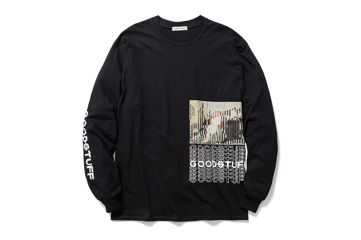 Goodhood FLAGSTUFF Kosuke Kawamura Goodstuff Capsule collection japanese artist launch party live collage event retailer uk british graphic tee sweats accessories tokyo limited edition collaboration january 2020 15 8