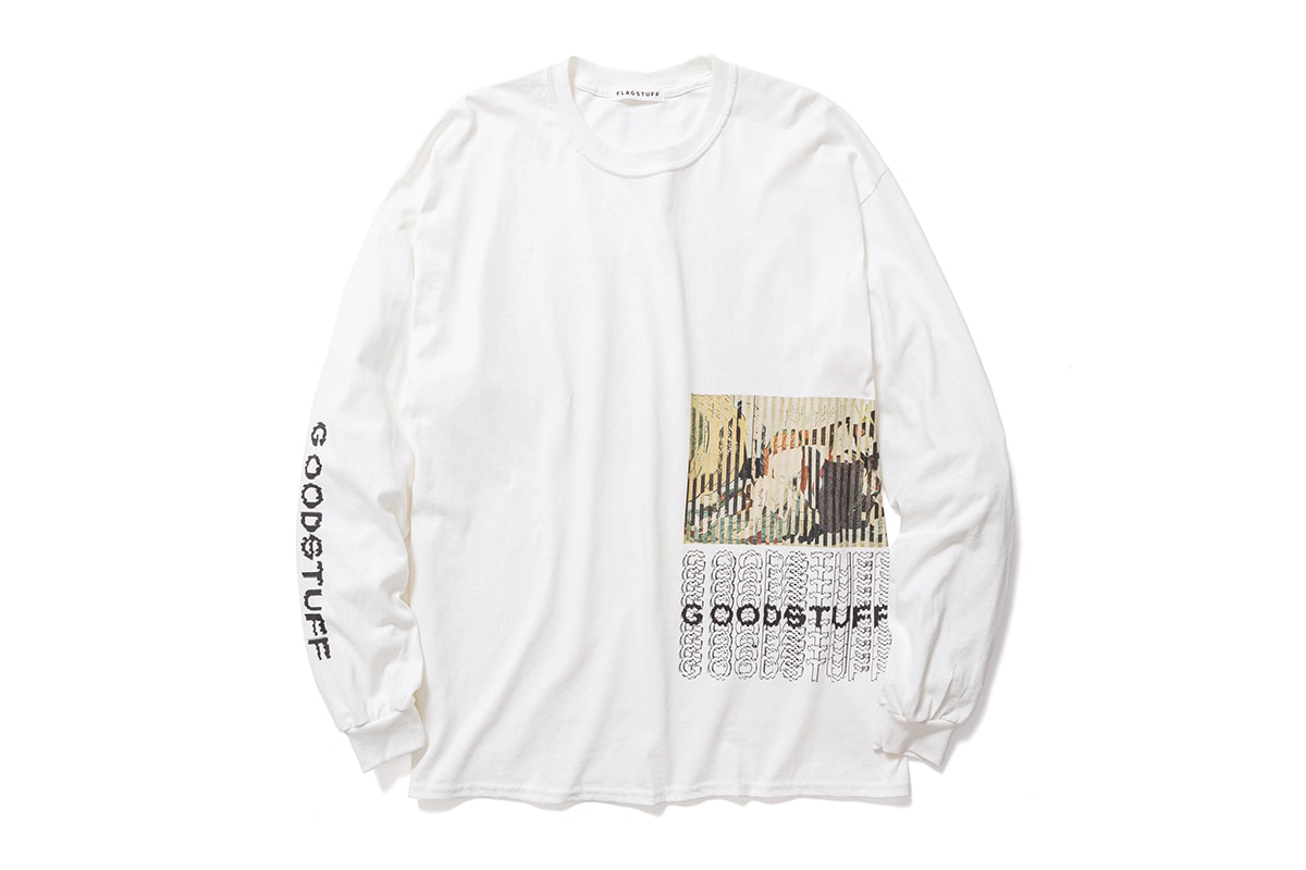 Goodhood FLAGSTUFF Kosuke Kawamura Goodstuff Capsule collection japanese artist launch party live collage event retailer uk british graphic tee sweats accessories tokyo limited edition collaboration january 2020 15 8