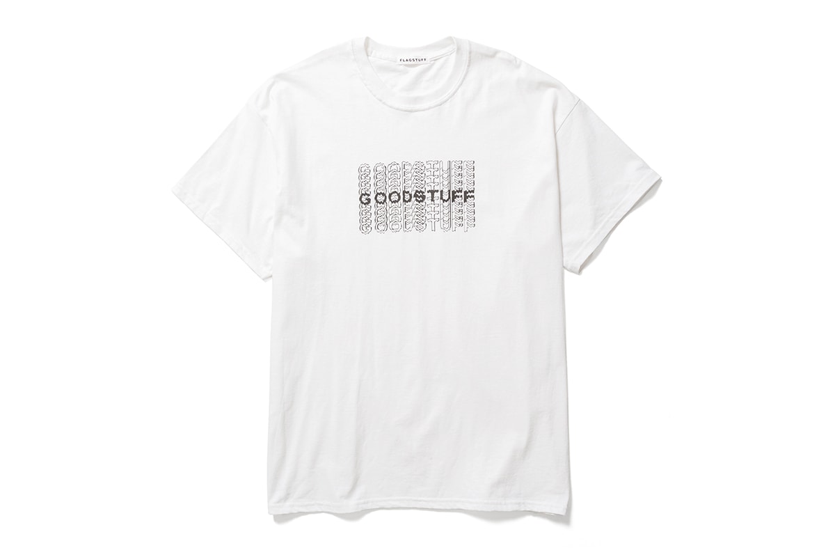 Goodhood FLAGSTUFF Kosuke Kawamura Goodstuff Capsule collection japanese artist launch party live collage event retailer uk british graphic tee sweats accessories tokyo limited edition collaboration january 2020 15 8