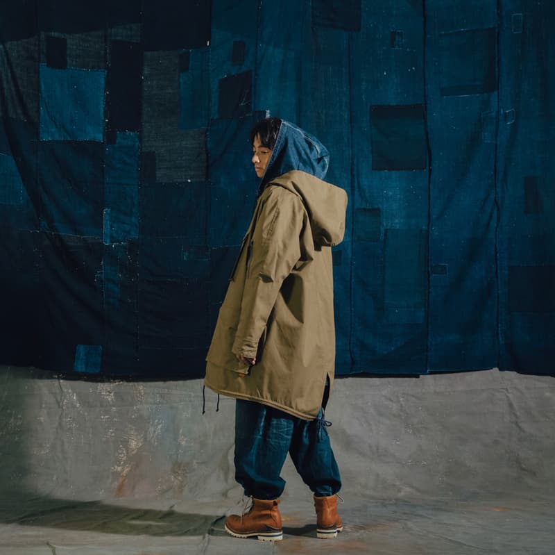 SYNDRO GOOPiMADE Golden Age Capsule collection heritage workwear japanese sashiko indigo dye technical parka coats fall winter 2020 taiwanese brand designer patwork boro