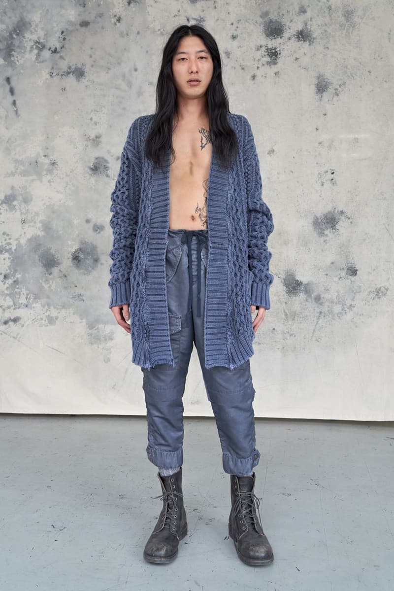 Greg Lauren Fall/Winter 2020 Lookbook Collection SCRAPS SCRAPWORK Jackets Knitwear Trousers Jumpsuits Coats Denim Houndstooth Blankets Tents Shirts Camouflage