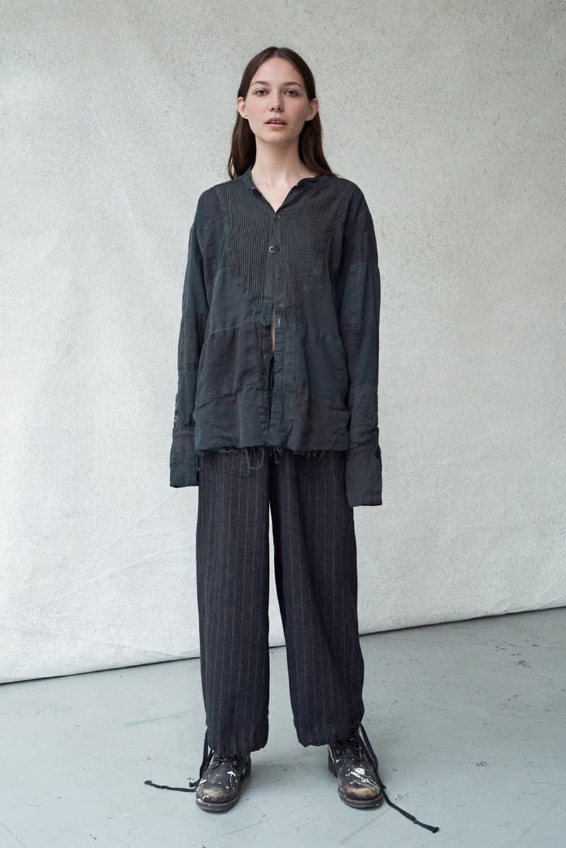 Greg Lauren Fall/Winter 2020 Lookbook Collection SCRAPS SCRAPWORK Jackets Knitwear Trousers Jumpsuits Coats Denim Houndstooth Blankets Tents Shirts Camouflage