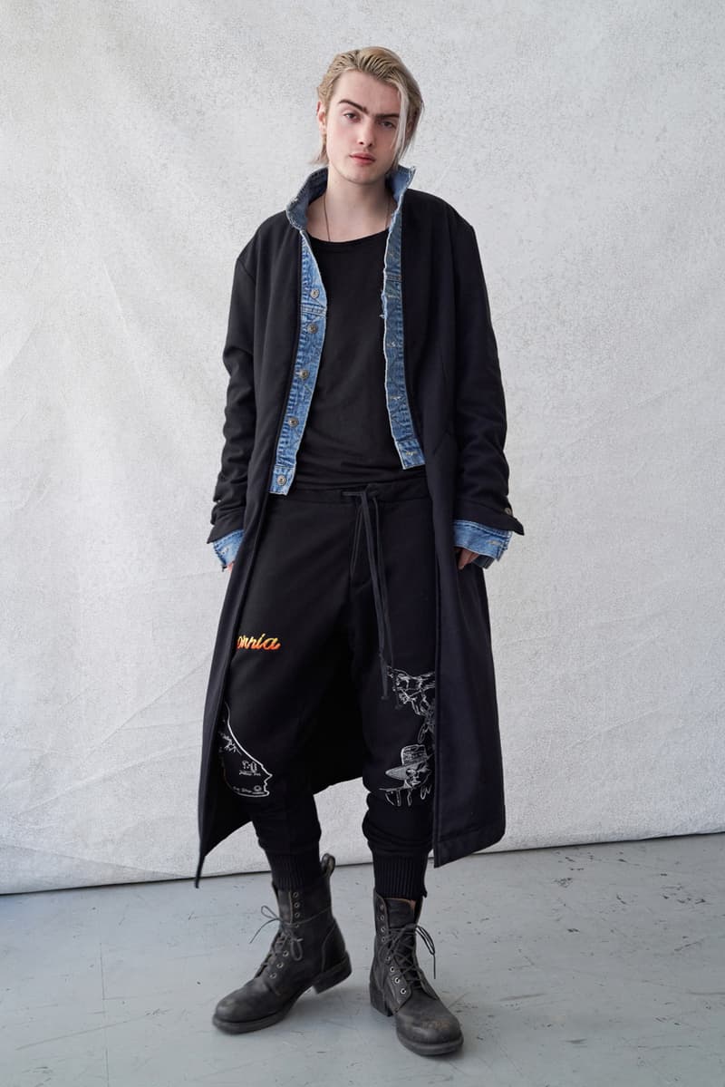 Greg Lauren Fall/Winter 2020 Lookbook Collection SCRAPS SCRAPWORK Jackets Knitwear Trousers Jumpsuits Coats Denim Houndstooth Blankets Tents Shirts Camouflage