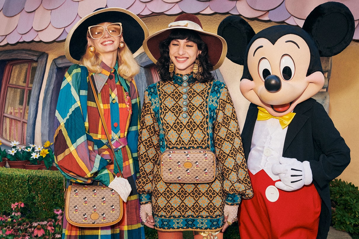 Disney gucci mickey mouse alessandro michele harmony korine chinese new year buy cop purchase release information cardigan gg logo minnie coat bag jacket shoes collaboration rat 2020 january 25