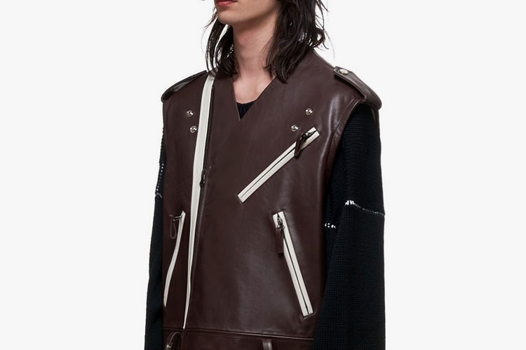 Raf Simons Modernizes the Biker Jacket With Sleeveless and Longer Length Design