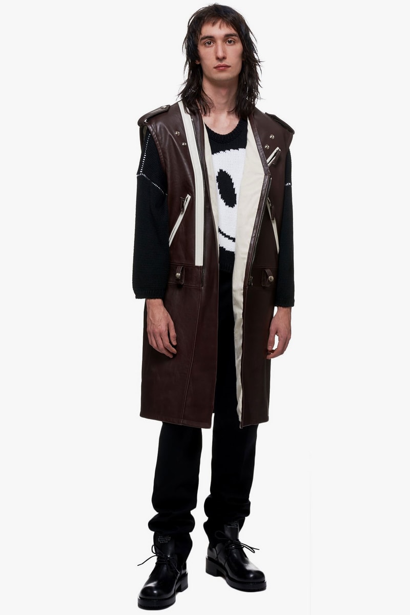 Raf Simons Sleeveless Elongated Perfecto Jacket