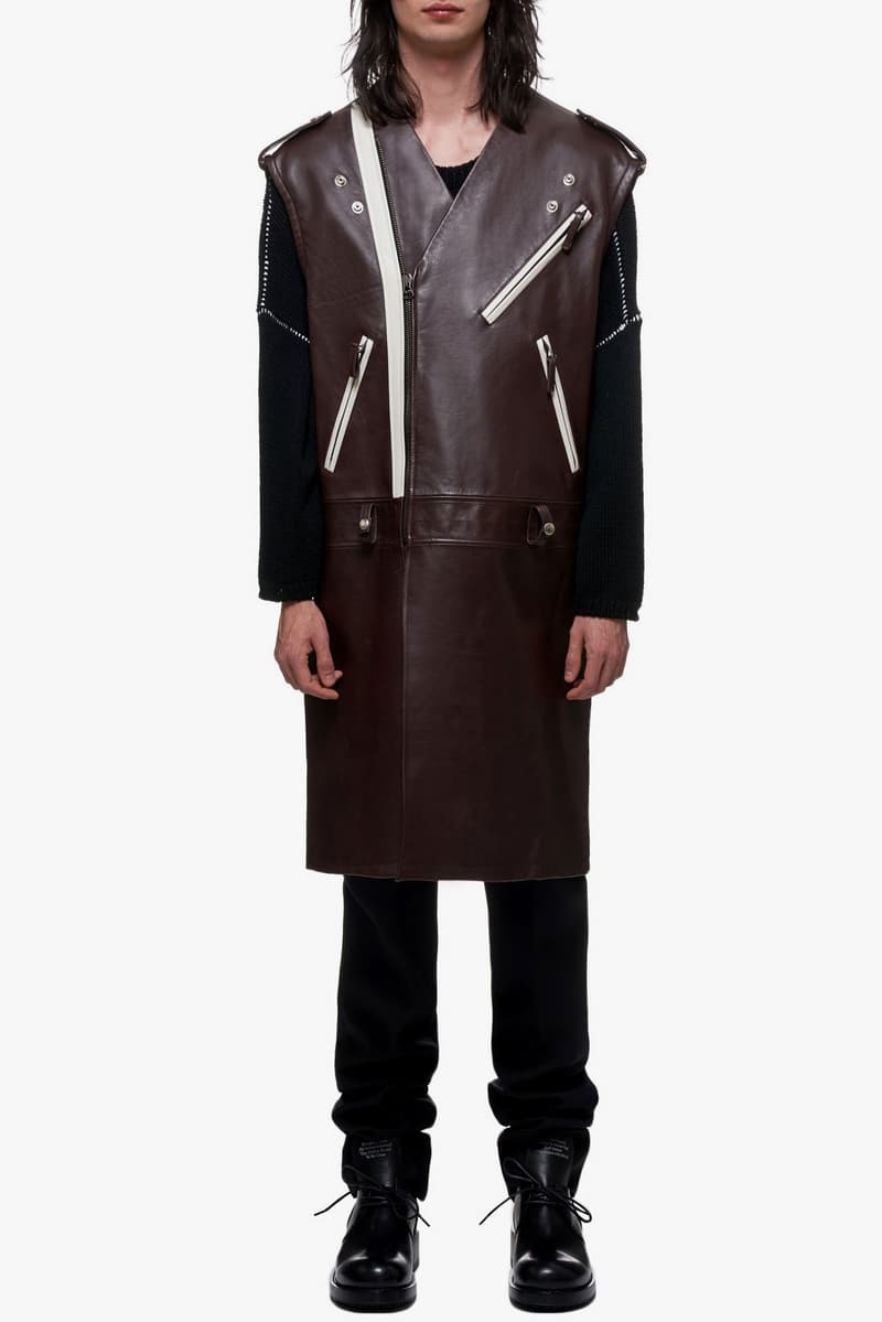 Raf Simons Sleeveless Elongated Perfecto Jacket