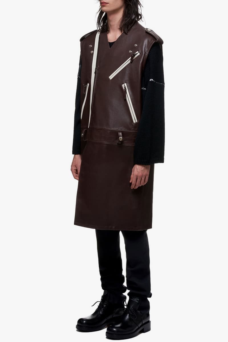 Raf Simons Sleeveless Elongated Perfecto Jacket