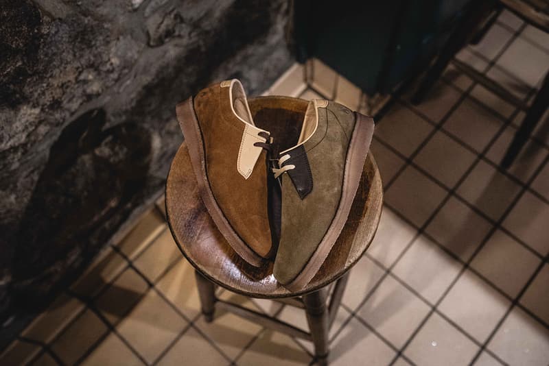 Hanon x Padmore & Barnes P500 Plain Toe Collaboration Release Footwear Silhouette Old School Vintage Traditional Wallabee Lookbooks Kilkenny, Ireland Hand Made Limited Edition