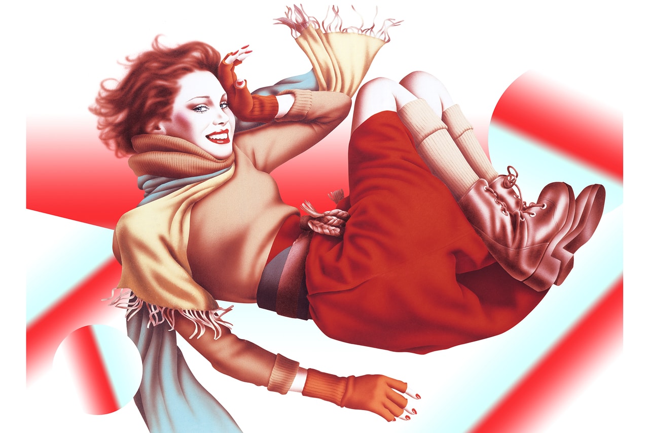 Harumi Yagamuchi & YOSHIROTTEN NANZUKA NANZUKA Gallery "2G" Studio "HARUMI'S WINTER" Paintings Airbrush Women Illustrations PARCO Advertisement