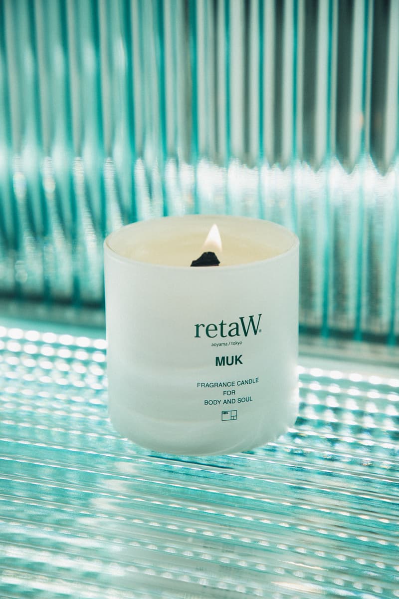 hbx retaw muk candle room spray car tag collaboration landmark store release notes bergamot lemongrass lemon lavandin pine needle lilac clove coriander cedarwood vetiver labdanum musk amber vanilla