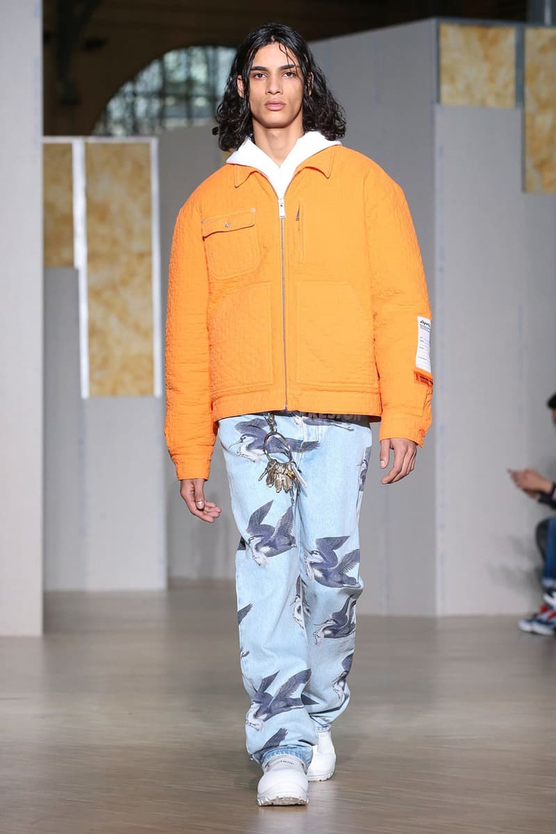 Heron Preston Fall/Winter 2020 Collection runway show paris fashion week menswear womenswear pfw fw20 caterpillar collaboration cat