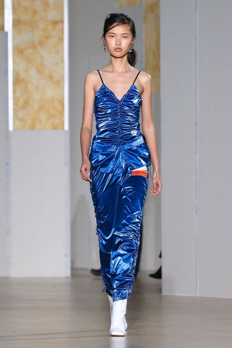 Heron Preston Fall/Winter 2020 Collection runway show paris fashion week menswear womenswear pfw fw20 caterpillar collaboration cat