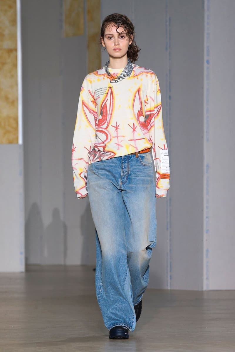 Heron Preston Fall/Winter 2020 Collection runway show paris fashion week menswear womenswear pfw fw20 caterpillar collaboration cat