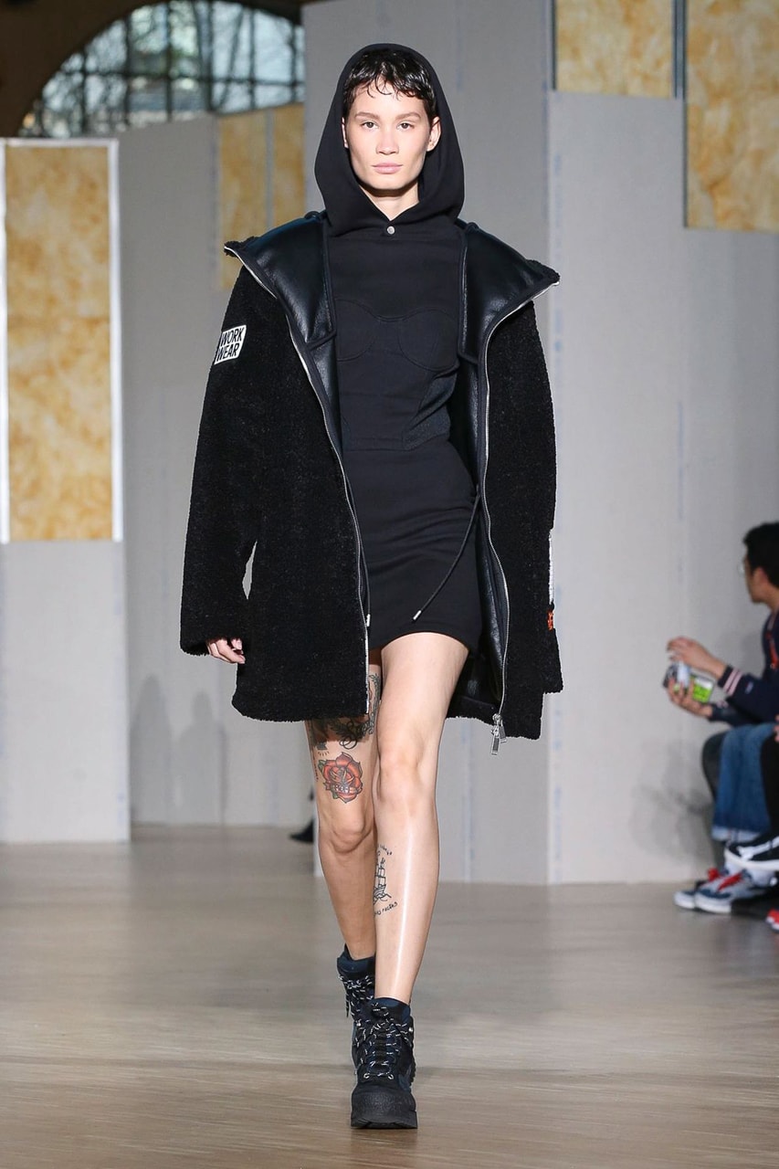 Heron Preston Fall/Winter 2020 Collection runway show paris fashion week menswear womenswear pfw fw20 caterpillar collaboration cat