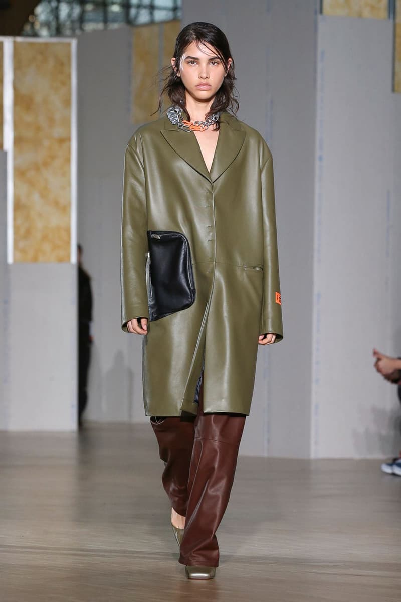 Heron Preston Fall/Winter 2020 Collection runway show paris fashion week menswear womenswear pfw fw20 caterpillar collaboration cat