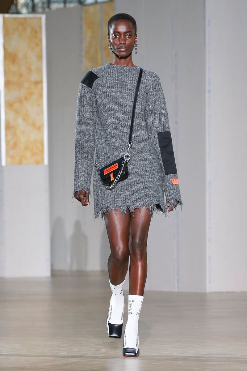 Heron Preston Fall/Winter 2020 Collection runway show paris fashion week menswear womenswear pfw fw20 caterpillar collaboration cat