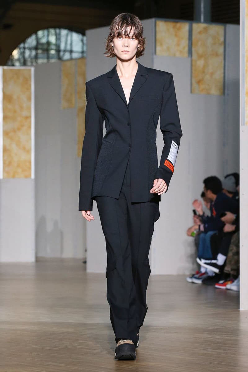Heron Preston Fall/Winter 2020 Collection runway show paris fashion week menswear womenswear pfw fw20 caterpillar collaboration cat