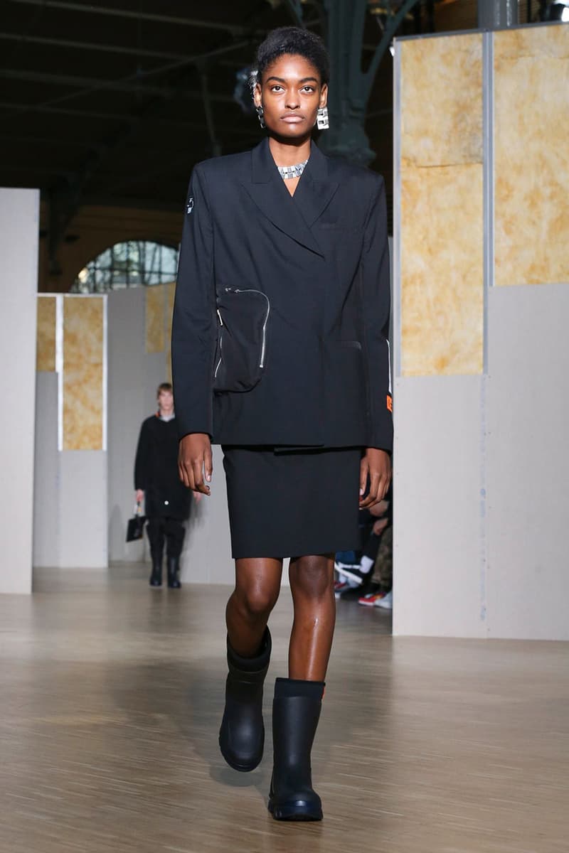 Heron Preston Fall/Winter 2020 Collection runway show paris fashion week menswear womenswear pfw fw20 caterpillar collaboration cat