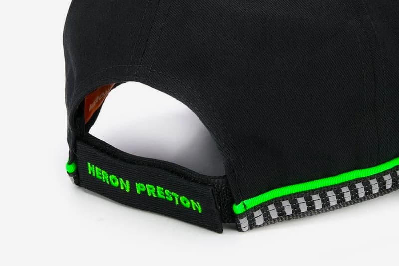 Heron Preston СТИЛЬ Reflective Cap Release Info Date Price Buy Black Orange