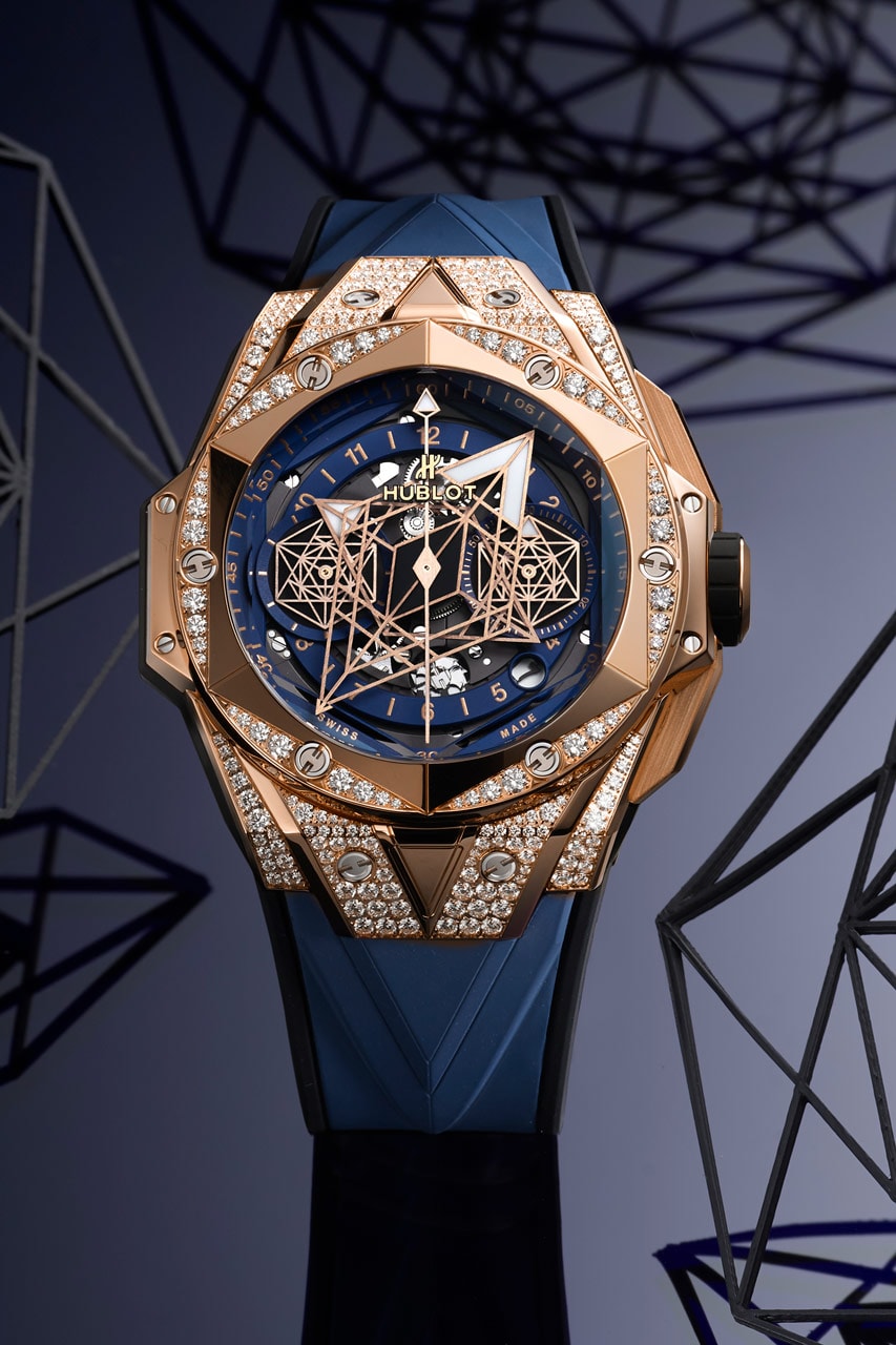 hublot 2020 watch watches collection releases dubai conference classic fusion gold crystal big bang unico integral spirit rainbow gemstones red magic ceramic sang bleu ii one click bracelets