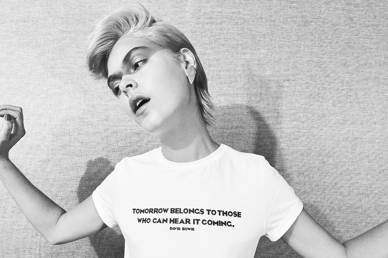 HUGO Releases "HUGO Loves Bowie" Capsule Collection Lookbook Drop Release Information 1977-1979 ‘Berlin Trilogy' ‘Low’ ‘Heroes’ ‘Lodger’ Albums Artwork Birthday Celebration Icon Legacy British Musician Pop Culture 