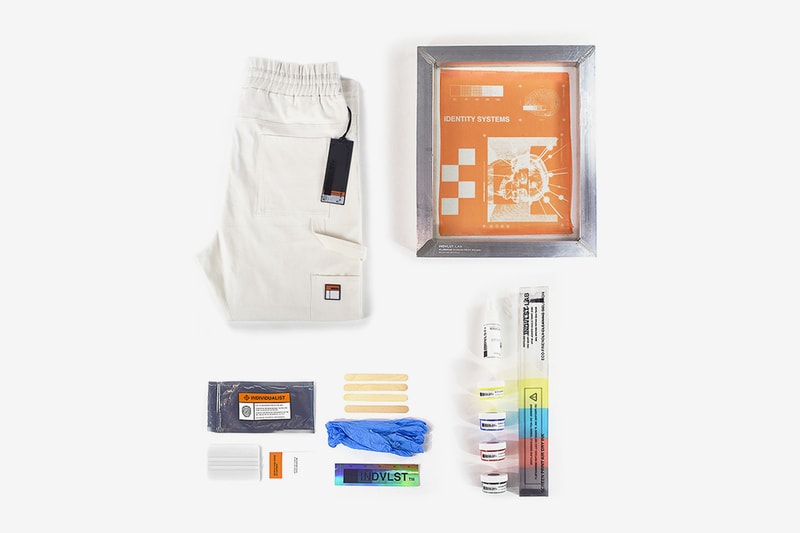 INDVLST Lab Screen Print Kit Volume 3 Release Chino Work Pant Automated Print Program White
