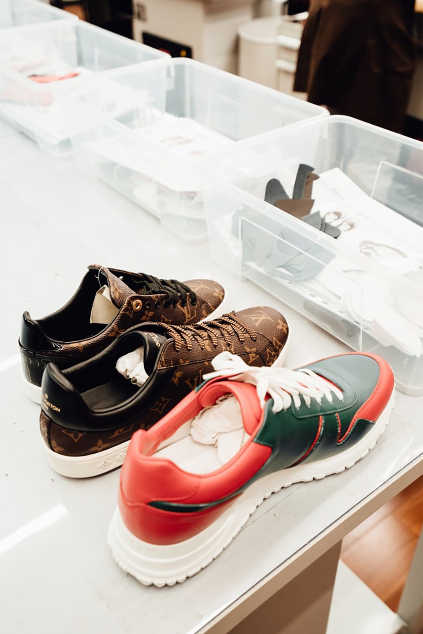 A Look Inside Louis Vuitton Footwear Atelier venice design virgil abloh venice italy studio visit workshop andy warhol 