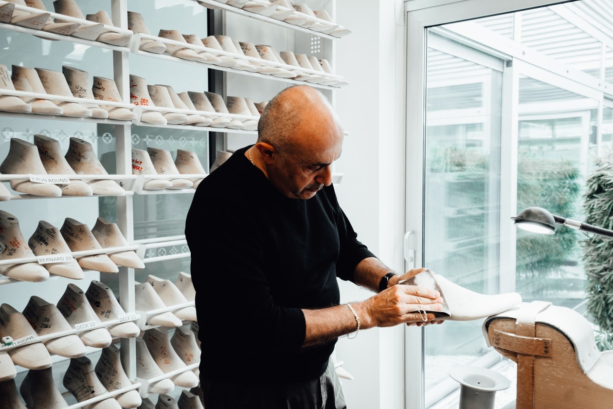 A Look Inside Louis Vuitton Footwear Atelier venice design virgil abloh venice italy studio visit workshop andy warhol 