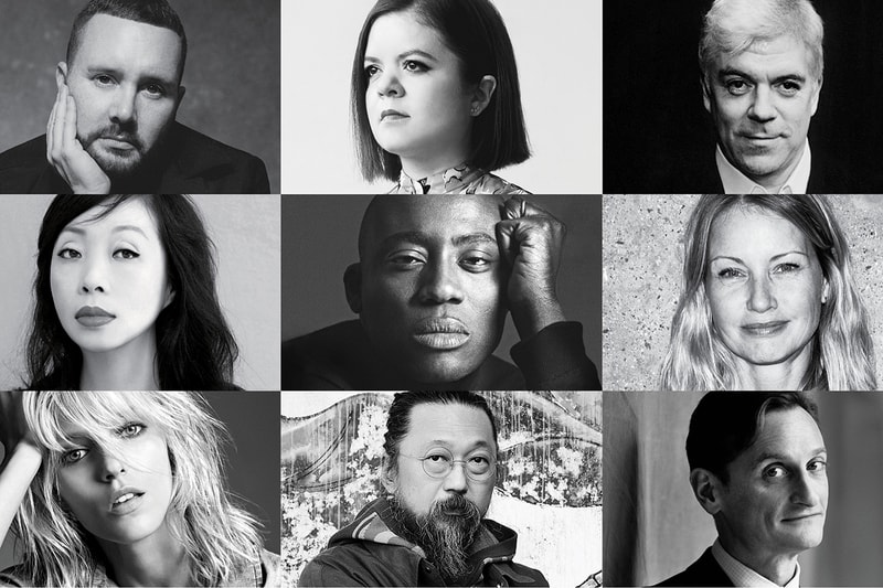 international woolmark prize judging panel kim jones takashi murakami karl lagerfeld prize carine roitfeld business of fashion Tim Blanks, Hamish Bowles of Vogue Sinead Burke, Edward Enninful British Vogue Holli Rogers Anja Rubik Shaway Yeh.
