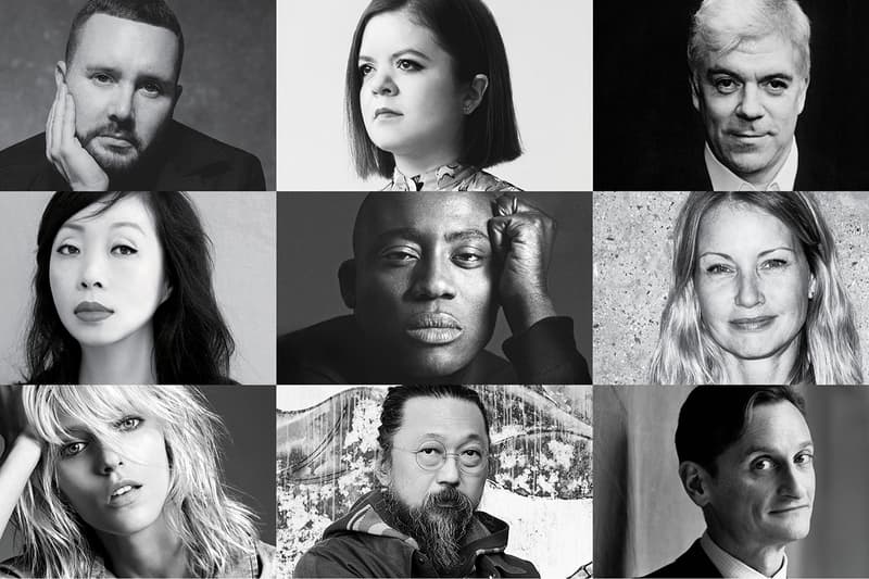 international woolmark prize judging panel kim jones takashi murakami karl lagerfeld prize carine roitfeld business of fashion Tim Blanks, Hamish Bowles of Vogue Sinead Burke, Edward Enninful British Vogue Holli Rogers Anja Rubik Shaway Yeh.