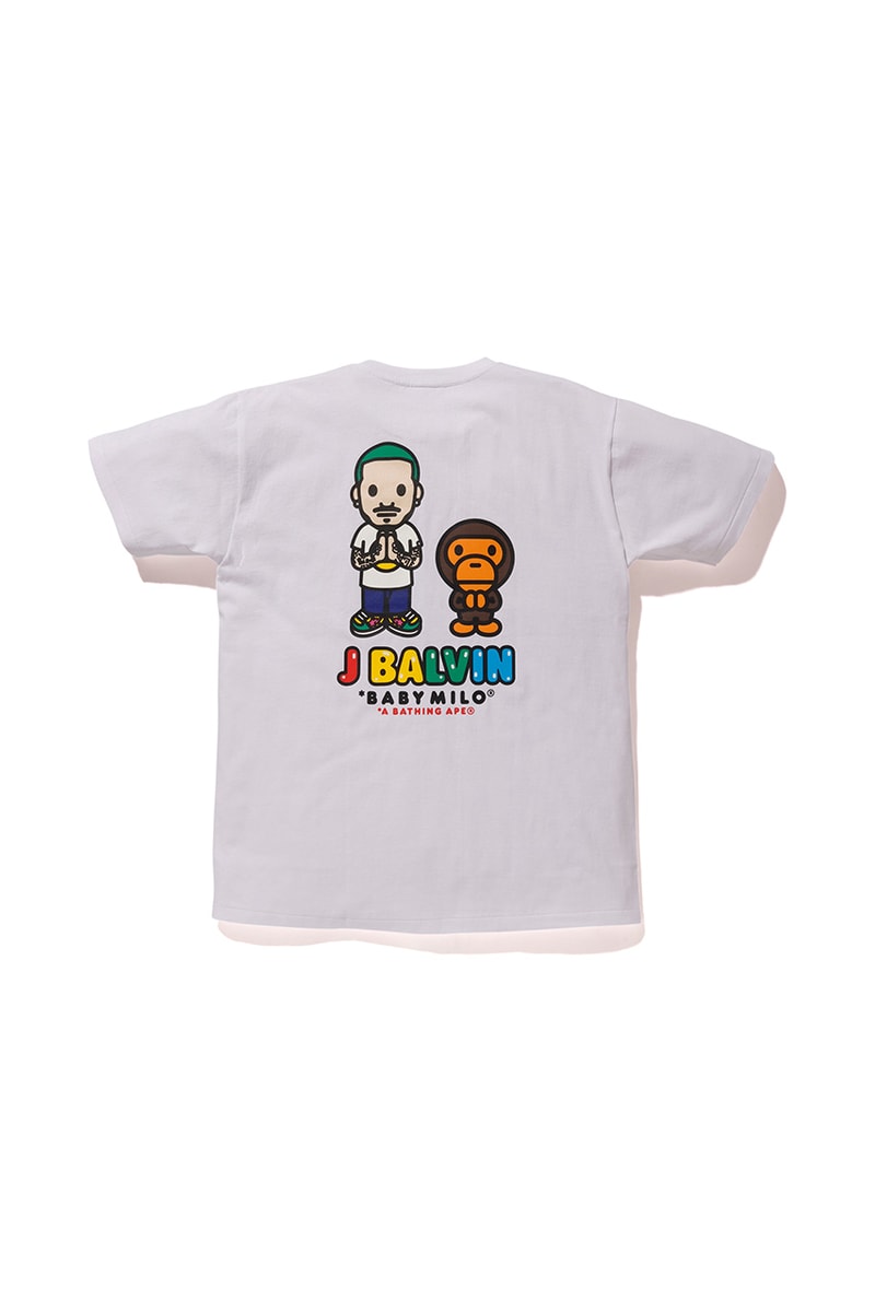 J Balvin x A BATHING APE Capsule Collection First Look Announcement Reggaeton Lollapalooza Music Festival Collaboration BABY MILO Character Rework 