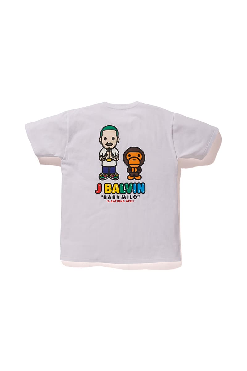 J Balvin x A BATHING APE Capsule Collection First Look Announcement Reggaeton Lollapalooza Music Festival Collaboration BABY MILO Character Rework