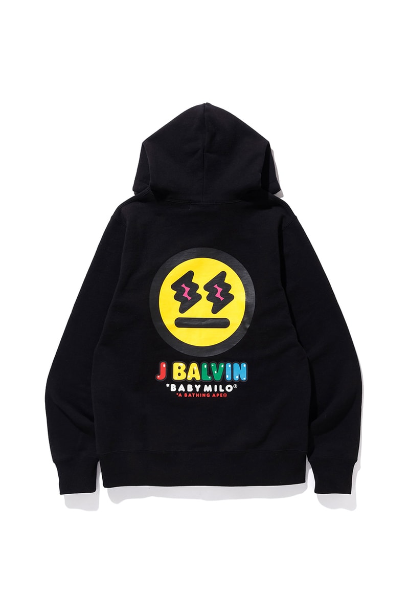 J Balvin x A BATHING APE Capsule Collection First Look Announcement Reggaeton Lollapalooza Music Festival Collaboration BABY MILO Character Rework 