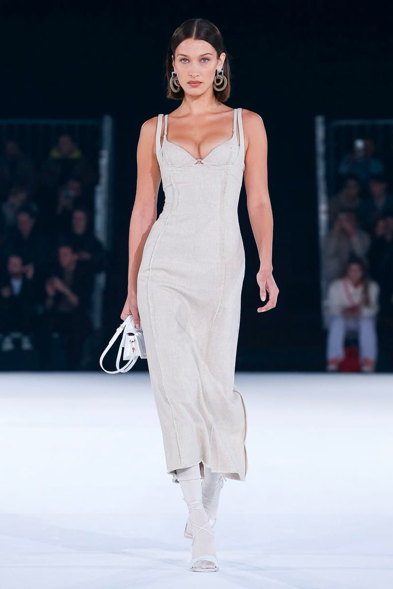 Jacquemus Fall Winter 2020 Collection Runway Paris Fashion Week pfw co ed mens womens french parisian deconstrcuted olive drab minimal denim exagerrated Simon Porte Jacquemus