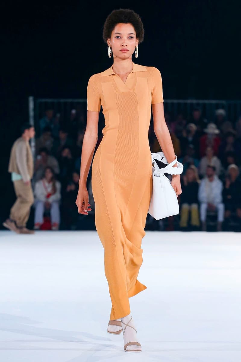 Jacquemus Fall Winter 2020 Collection Runway Paris Fashion Week pfw co ed mens womens french parisian deconstrcuted olive drab minimal denim exagerrated Simon Porte Jacquemus