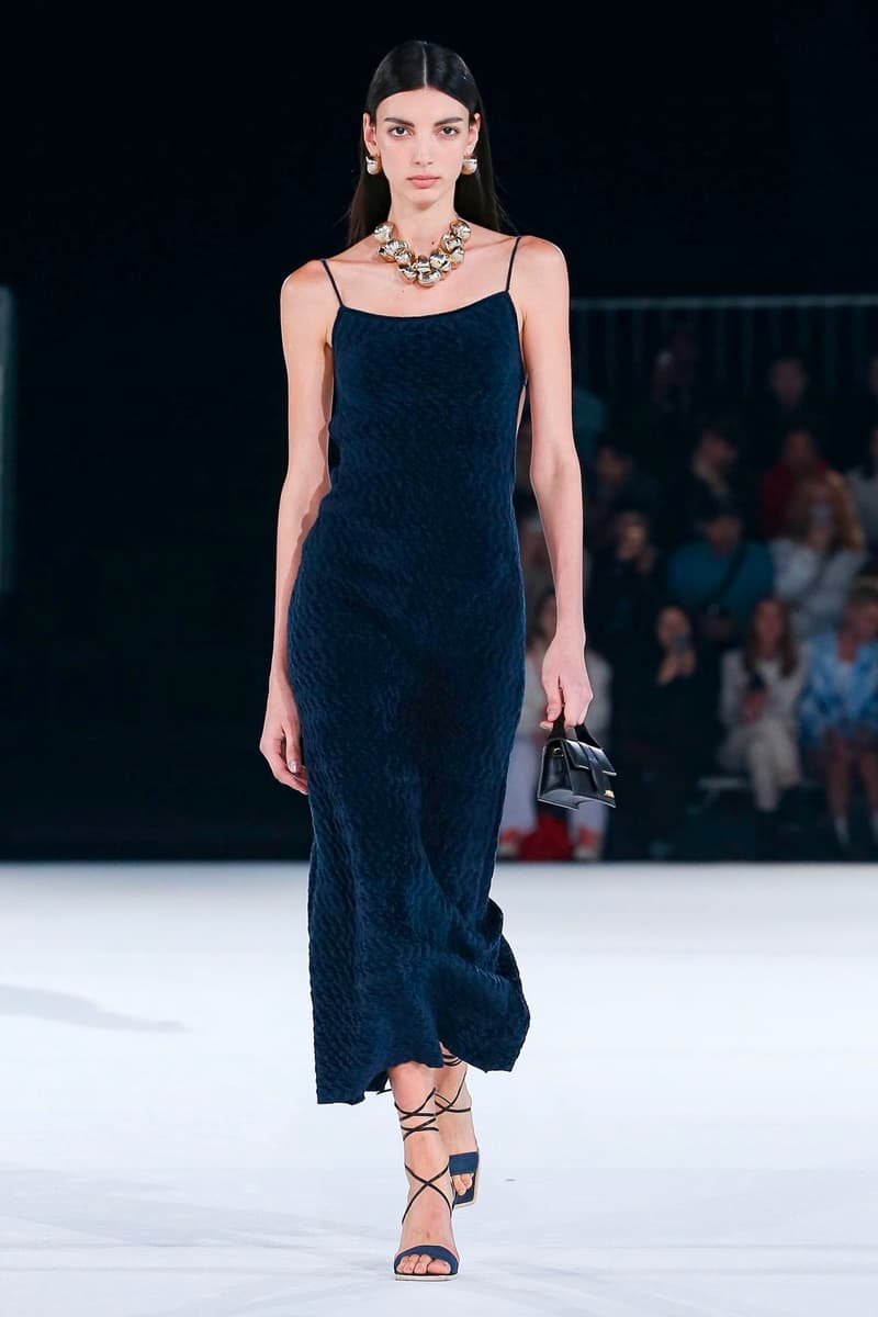 Jacquemus Fall Winter 2020 Collection Runway Paris Fashion Week pfw co ed mens womens french parisian deconstrcuted olive drab minimal denim exagerrated Simon Porte Jacquemus