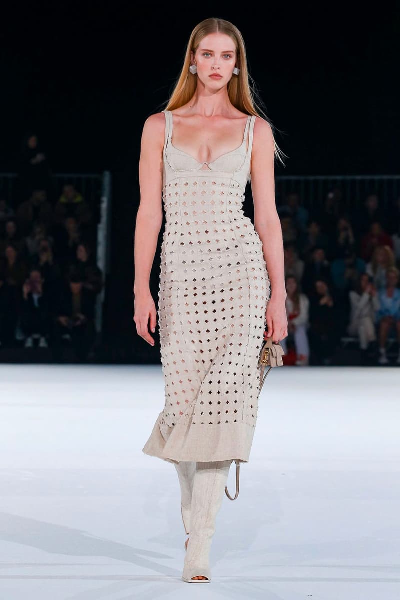 Jacquemus Fall Winter 2020 Collection Runway Paris Fashion Week pfw co ed mens womens french parisian deconstrcuted olive drab minimal denim exagerrated Simon Porte Jacquemus