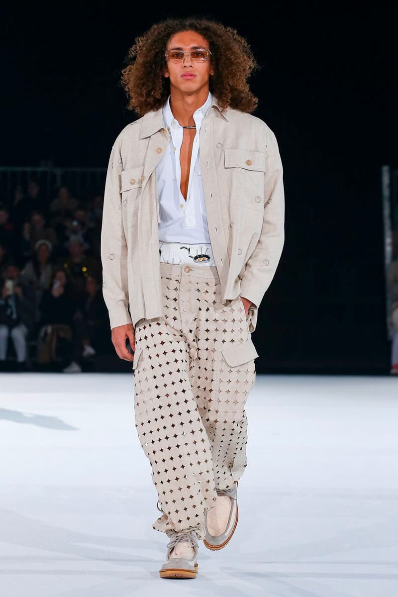 Jacquemus Fall Winter 2020 Collection Runway Paris Fashion Week pfw co ed mens womens french parisian deconstrcuted olive drab minimal denim exagerrated Simon Porte Jacquemus