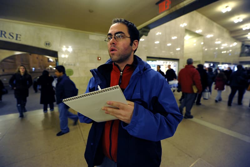 Jason Polan "Every Person in New York" Grand Central Station Ink Pen Sketch Pad