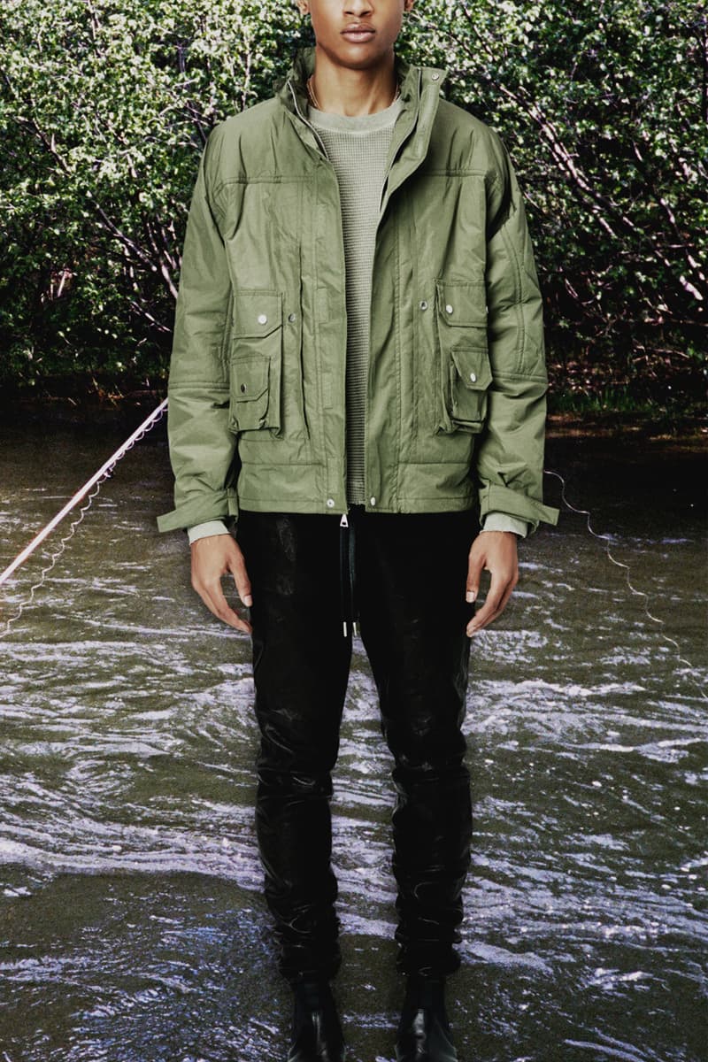 John Elliott Fall/Winter 2020 Lookbook Collection Jackets Coats Vests Trousers Shorts Shirts Hoodies Knitwear Leather Denim Butterflies Trout Indigo Shibori