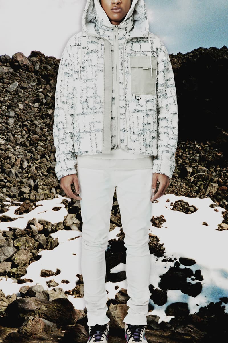 John Elliott Fall/Winter 2020 Lookbook Collection Jackets Coats Vests Trousers Shorts Shirts Hoodies Knitwear Leather Denim Butterflies Trout Indigo Shibori