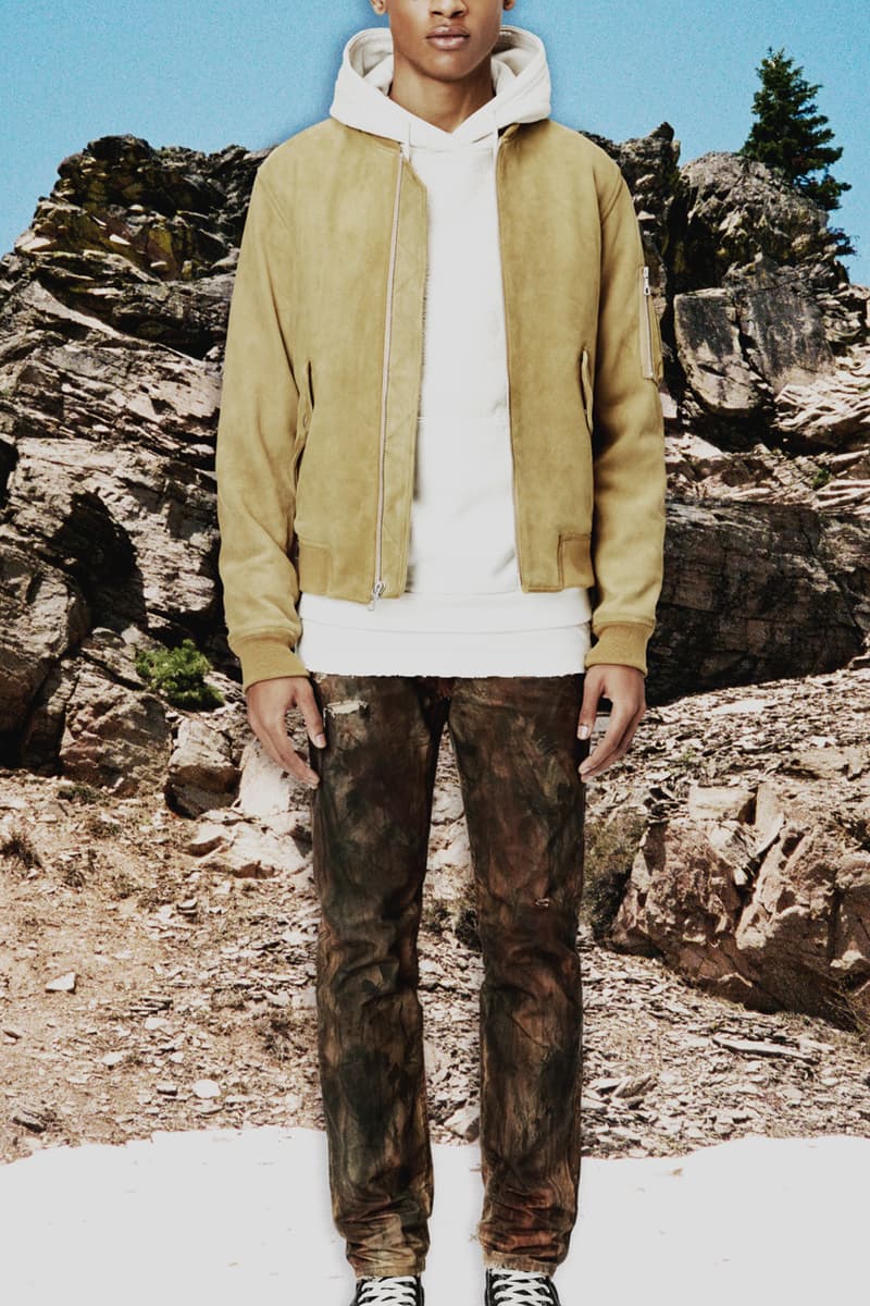 John Elliott Fall/Winter 2020 Lookbook Collection Jackets Coats Vests Trousers Shorts Shirts Hoodies Knitwear Leather Denim Butterflies Trout Indigo Shibori