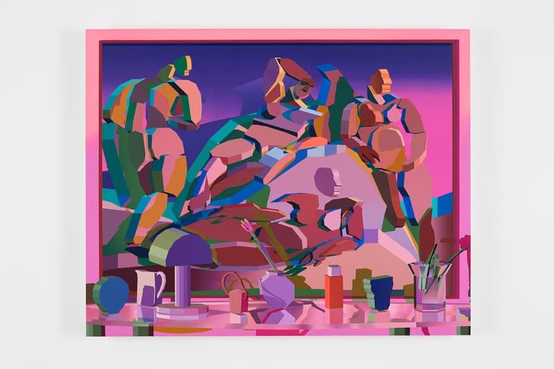 Jonathan Chapline "Hunter Gatherer" Exhibition NANZUKA Gallery Tokyo Picasso Michelangelo Cézanne 'The Bathers' 'Les Demoiselles d'Avignon' 'Battle of Cascina' 3D Computer Program Digital Painting