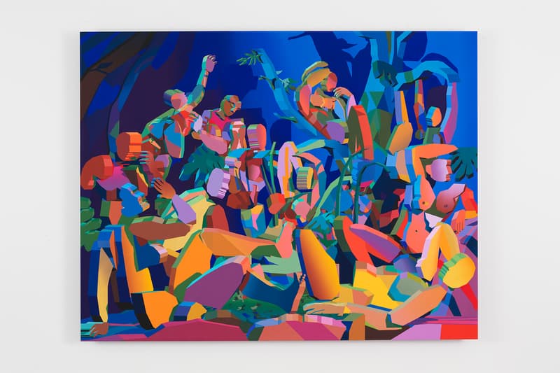 Jonathan Chapline "Hunter Gatherer" Exhibition NANZUKA Gallery Tokyo Picasso Michelangelo Cézanne 'The Bathers' 'Les Demoiselles d'Avignon' 'Battle of Cascina' 3D Computer Program Digital Painting