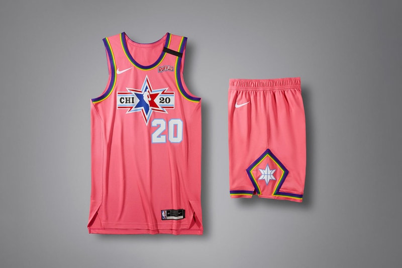 jordan brand nike nba all star 2020 uniforms chicago transit inspiration basketball on court game uniform