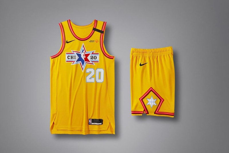 jordan brand nike nba all star 2020 uniforms chicago transit inspiration basketball on court game uniform
