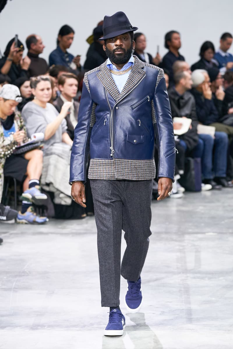 junya watanabe man fall winter 2020 mens collection runway show paris fashion week classico theme italian racing collaborations brooks brothers levis canada goose carhartt pirelli moto guzzi